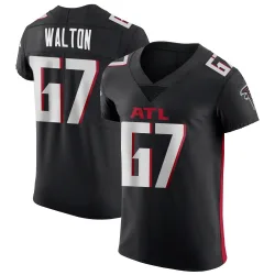 Elite Brandon Walton Men's Atlanta Falcons Black Alternate Jersey - Nike