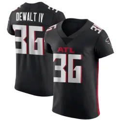Elite Malcolm DeWalt IV Men's Atlanta Falcons Black Alternate Jersey - Nike