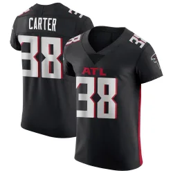 Elite Nathan Carter Men's Atlanta Falcons Black Alternate Jersey - Nike