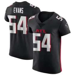 Elite Rashaan Evans Men's Atlanta Falcons Black Alternate Jersey - Nike