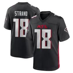 Game Jack Strand Men's Atlanta Falcons Black Alternate Jersey - Nike