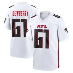 Game Kam Dewberry Men's Atlanta Falcons White Jersey - Nike