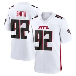 Game Maason Smith Men's Atlanta Falcons White Jersey - Nike