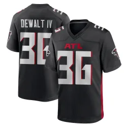 Game Malcolm DeWalt IV Men's Atlanta Falcons Black Alternate Jersey - Nike