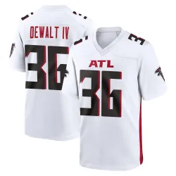 Game Malcolm DeWalt IV Men's Atlanta Falcons White Jersey - Nike