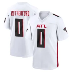 Game Malik Rutherford Men's Atlanta Falcons White Jersey - Nike