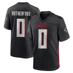 Game Malik Rutherford Youth Atlanta Falcons Black Alternate Jersey - Nike