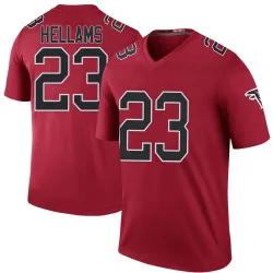 Legend DeMarcco Hellams Men's Atlanta Falcons Red Color Rush Jersey - Nike