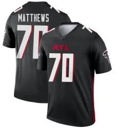 Legend Jake Matthews Youth Atlanta Falcons Black Jersey - Nike