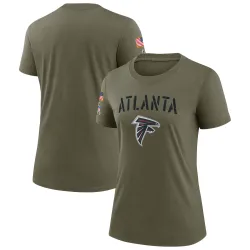 Legend Women's Atlanta Falcons Olive 2022 Salute To Service T-Shirt - Nike