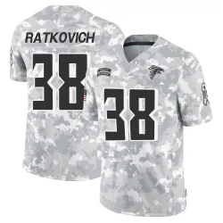 Limited Clint Ratkovich Men's Atlanta Falcons Arctic Camo 2024 Salute to Service Jersey - Nike
