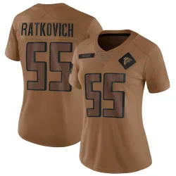 Limited Clint Ratkovich Women's Atlanta Falcons Brown 2023 Salute To Service Jersey - Nike