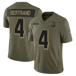 Limited JD Bertrand Men's Atlanta Falcons Olive 2025 Salute to Service Jersey - Nike