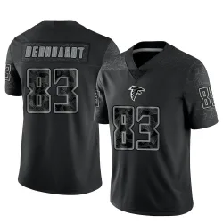 Limited Jared Bernhardt Men's Atlanta Falcons Black Reflective Jersey - Nike