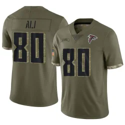 Limited Josh Ali Youth Atlanta Falcons Olive 2022 Salute To Service Jersey - Nike