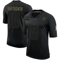 Limited Steve Bartkowski Men's Atlanta Black 2020 Salute To Service Jersey