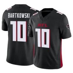 Limited Steve Bartkowski Men's Atlanta Black Vapor F.U.S.E. Jersey