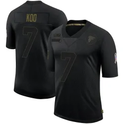 Limited Younghoe Koo Youth Atlanta Falcons Black 2020 Salute To Service Jersey - Nike