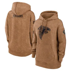 Women's Atlanta Falcons Brown 2023 Salute to Service Pullover Hoodie - Nike